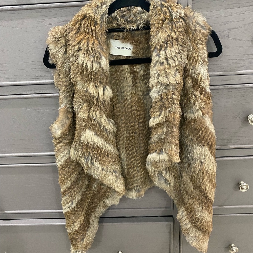 Yves Salomon Rabbit Fur Vest